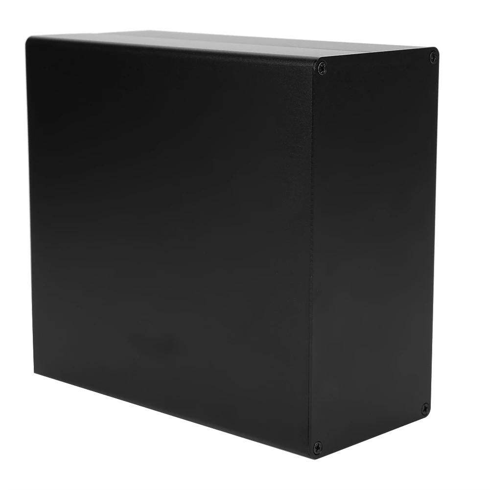 Aluminum Project Box Matte Black DIY PCB Junction Heat Dissipation Casing 80x160x170mm