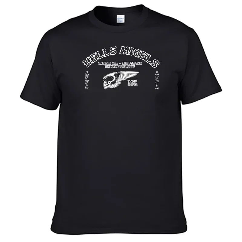 

Motorcycles Club Hells Angels T-shirt 100% Cotton Men Shirt N03