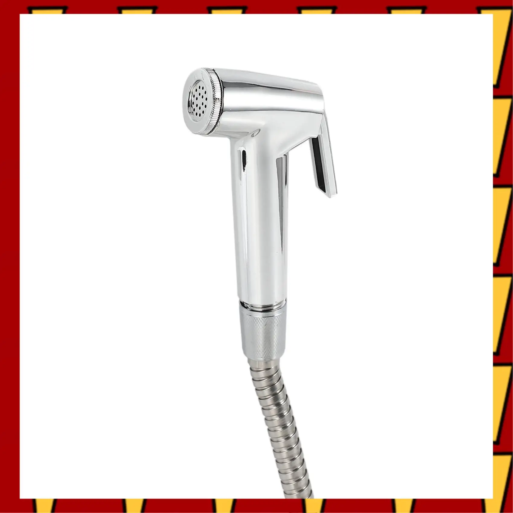 ABNP 2X Toilet Bidet Tap Set Handheld Shower Head Water Sprayer Bathroom Seat Nozzle Attachment+Hose+Wall Mount Rack Holder
