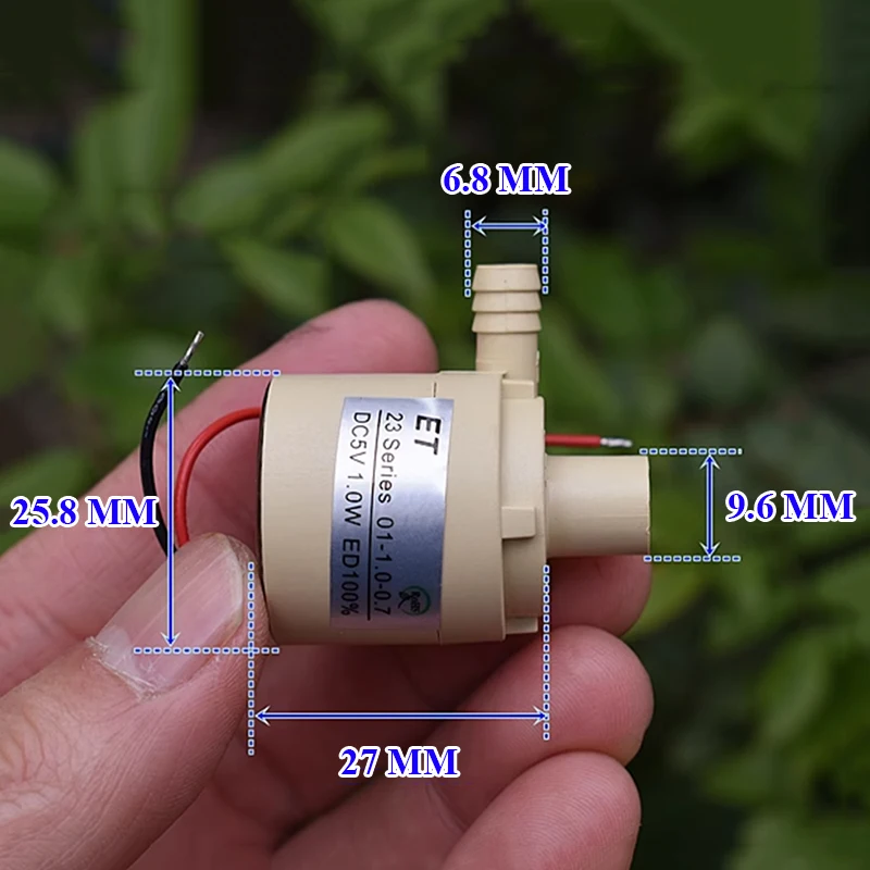 

DC 5V 6V Mini Brushless Water Pump Waterproof Submersible Centrifugal Impeller Circulating Water Pump DIY Fountain Aquarium Tank
