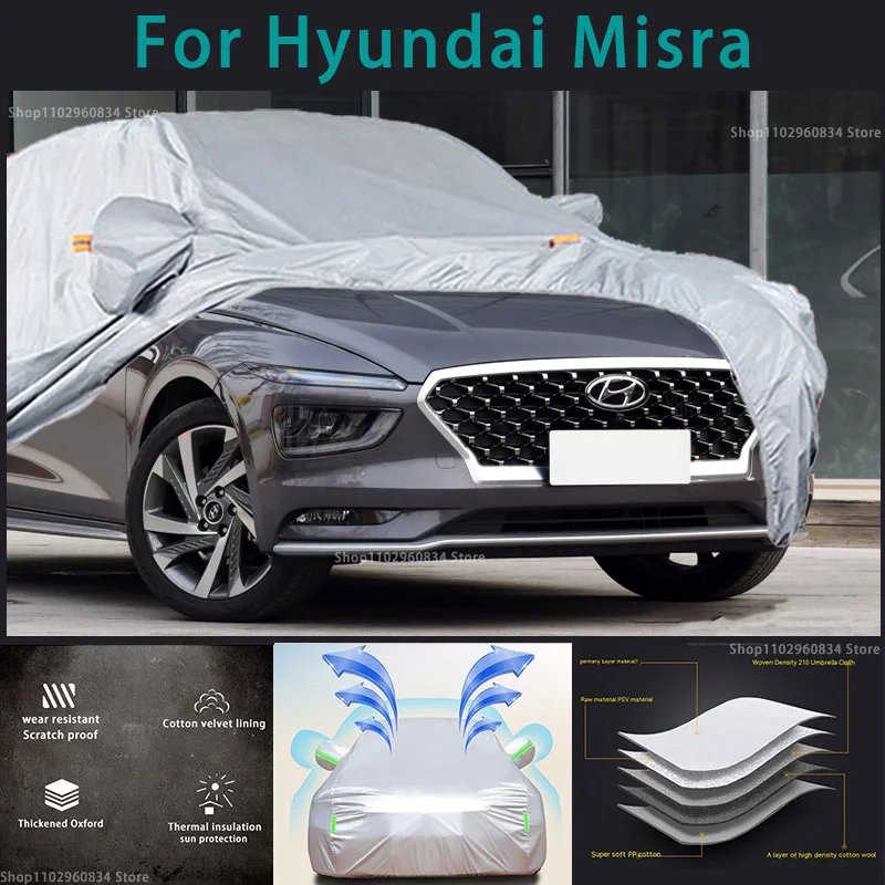 

For Hyundai Mistra 210T Waterproof Full Car Covers Outdoor Sun uv protection Dust Rain Snow Protective Auto Protective cover