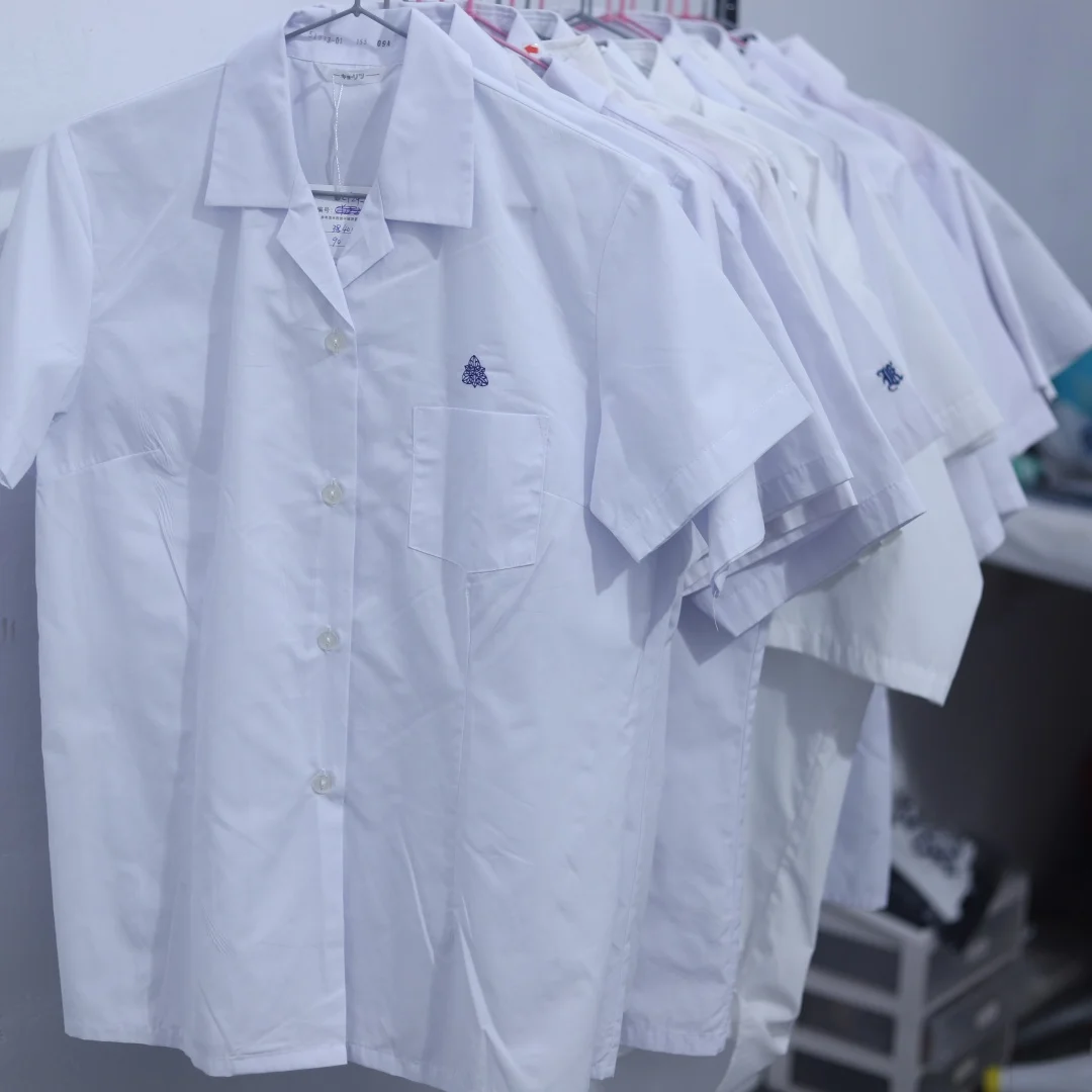 

Japanese Style Short Sleeve Shirt School Uniform Embroidered Collar Jk Uniform round Button Short Sleeve Summer CY24 Women's ...