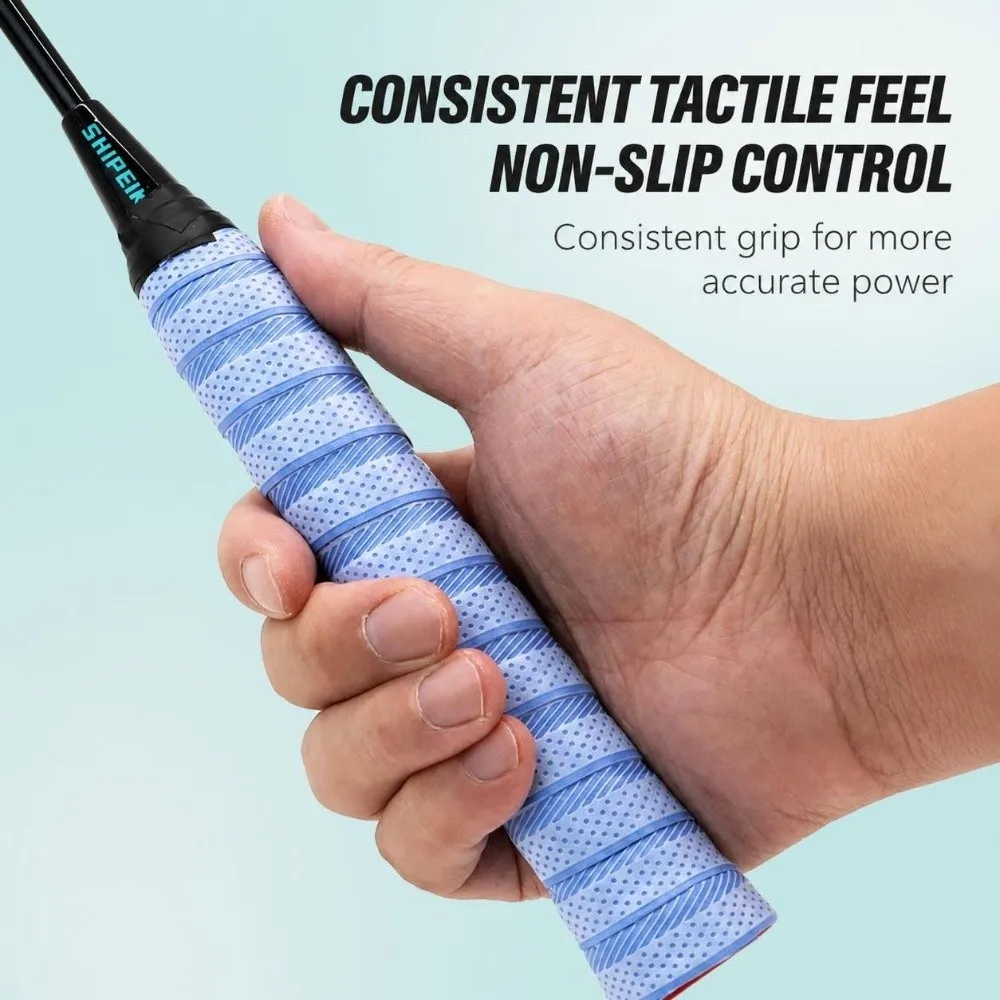 Sticky Racket Overgrip Perforated Diagonal Texture Handle Wrap Tape Protective Film Coating Sports Handle Grip