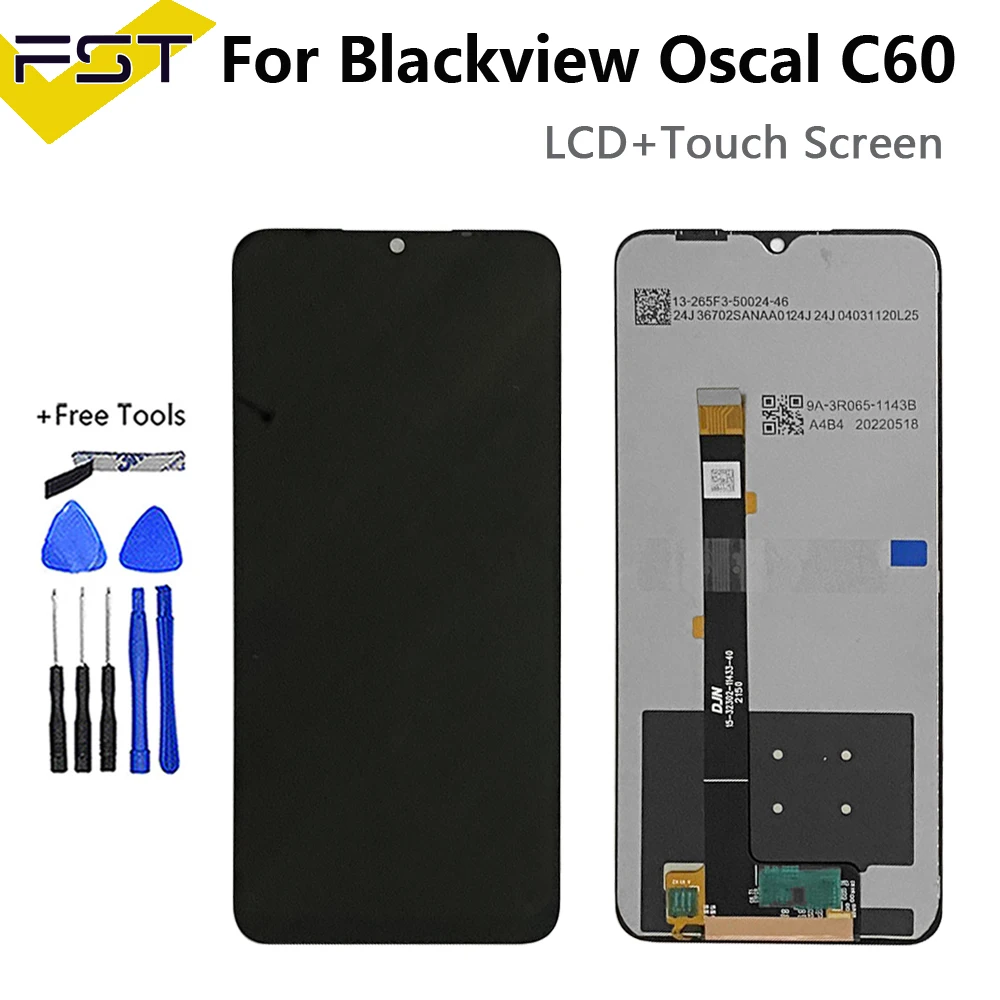 

Original For Blackview Oscal C60 LCD Display with Touch Screen Digitizer Assembly Spare Parts Sensor For Oscal C60 Display LCD