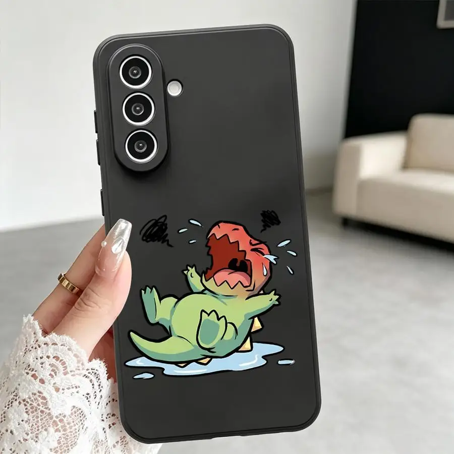 Phone Cover Case for Samsung Galaxy A57 A15 A73 A51 A23 A55 A06 A25 A16 A53 A17 A05 A37 A52 A36 A13 A12 A70 A41 A50 Crying Dino