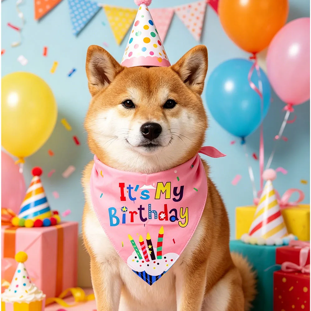 Pañuelos con baberos para perros y gatos: accesorios de fiesta