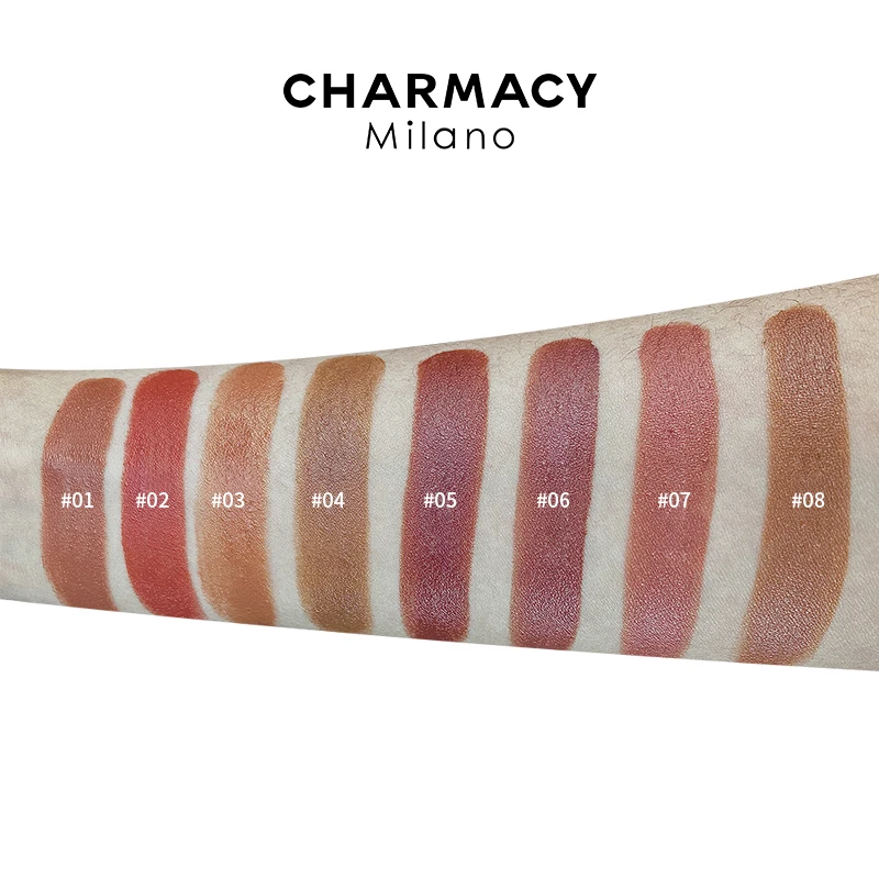 CHARMACY 8 Color Nude Matte Moisturize Lipstick Professional Easy to Wear Luxury Velvet Lipsticks Lip Makeup for Women Cosmetic