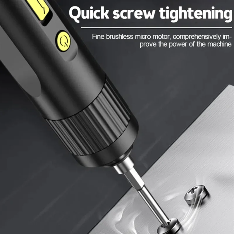 Cordless Electric Screwdriver Kit USB Rechargeable Lithium  Battery Screwdriver Power Screwdriver Tools Set With Bit Durable