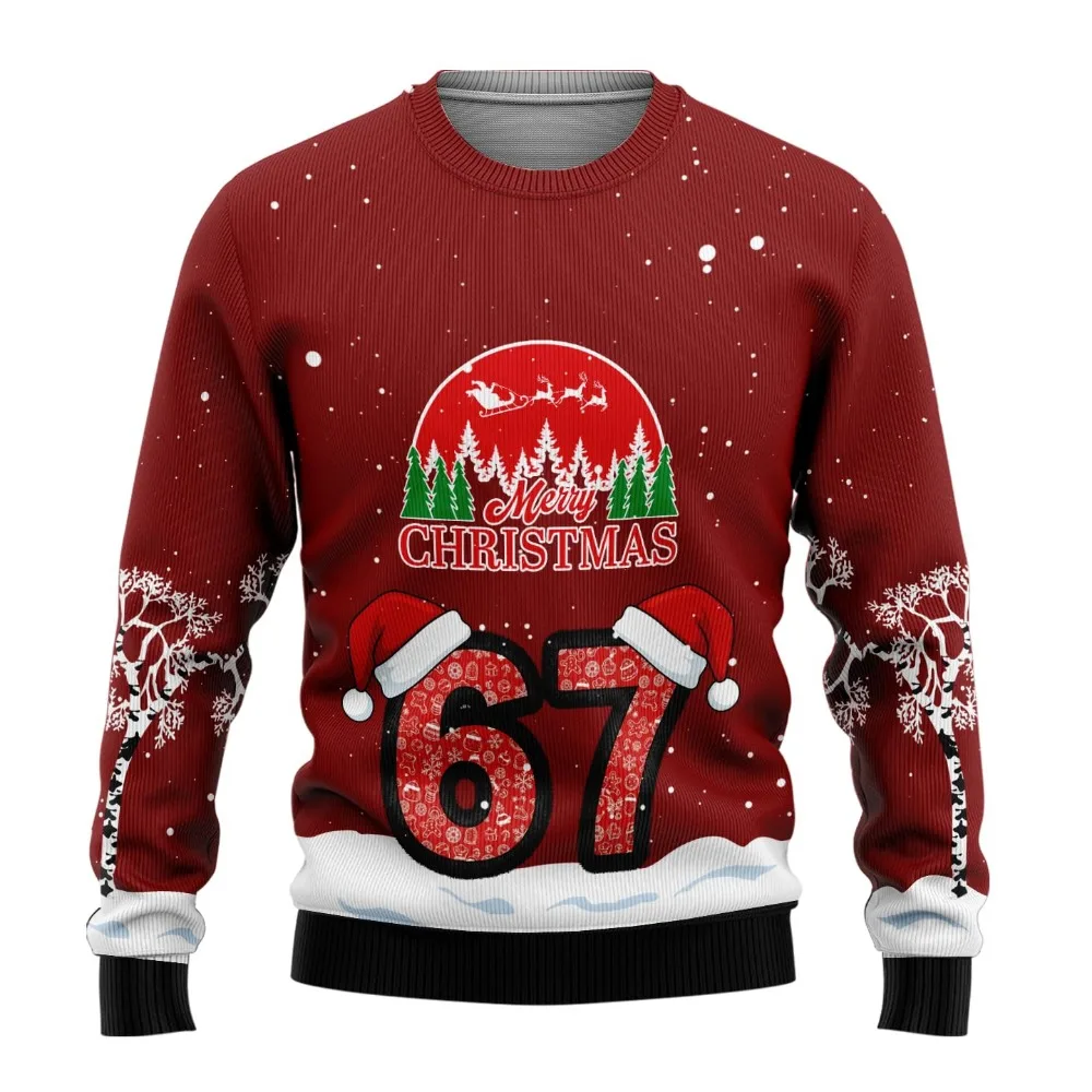 Śmieszny Brzydki Sweter Świąteczny Damski Męski Odzież Moda Wygodny Sweter Świąteczny Swetry Świąteczne 67 Pulowery Ubrania