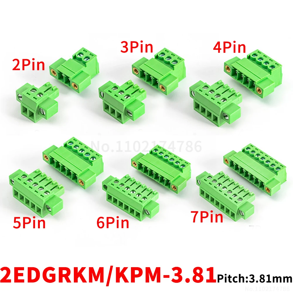 

(1 комплект) 2EDGRKM 2EDGKPM - 3,81 мм фланцевый вставной клеммный блок с разъемами типа «штекер-гнездо», полный комплект KF 15EDGkm/kpm 3,81