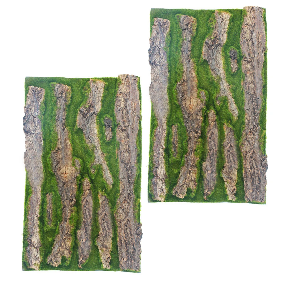 

2pcs Fake Background Decoration Simulated Bark Board for Aquarium Tank Decorative Board Imitated Bark Long Life