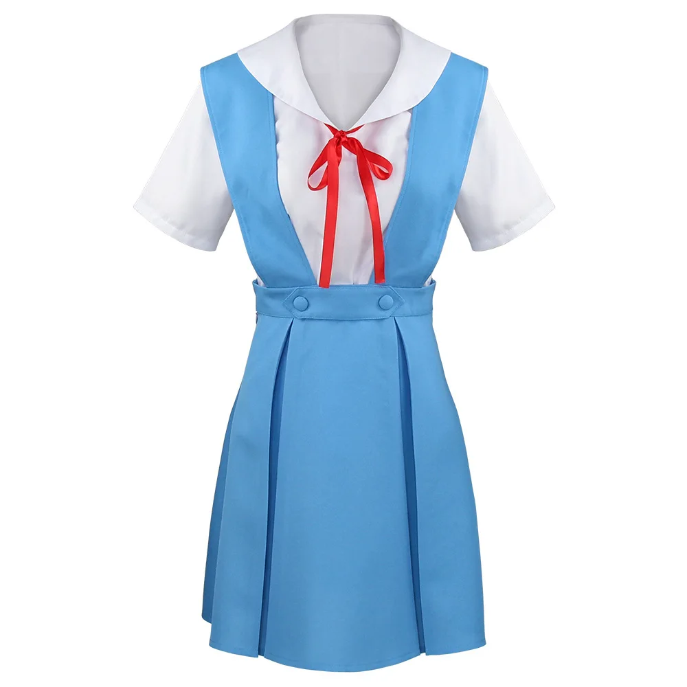 Ayanami Rei Cosplay Dress with Socks Asuka Langley Sohryu School uniform Ayanami Rei Outfits for Anime Comic Con Asuka cosplay