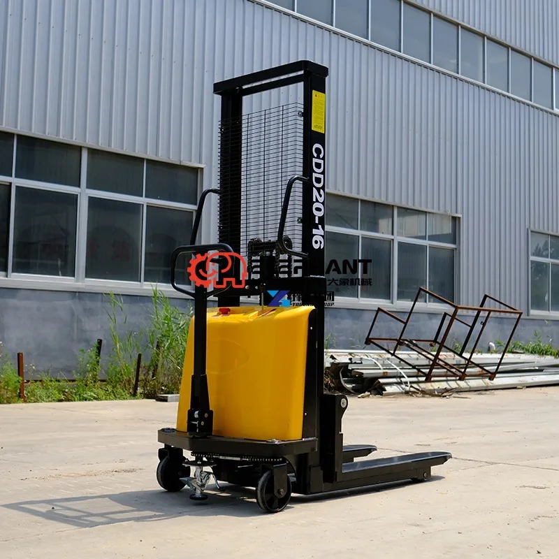 Energy-saving Electric Powered Stacker Lift Forklift 1.5 Ton Rated Loading Capacity Compact Design Logistics Lifting Machine