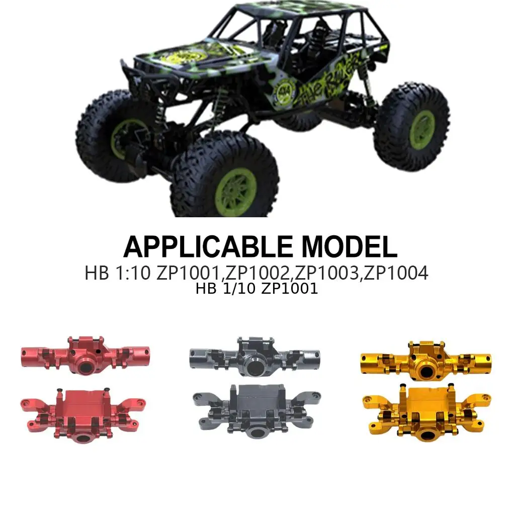 

RCGOFOLLOW Aluminum Alloy Front And Rear Axle Housings Rc Front And Rear Axle Housings For 1/10 ZP1001 ZP1002 ZP1003