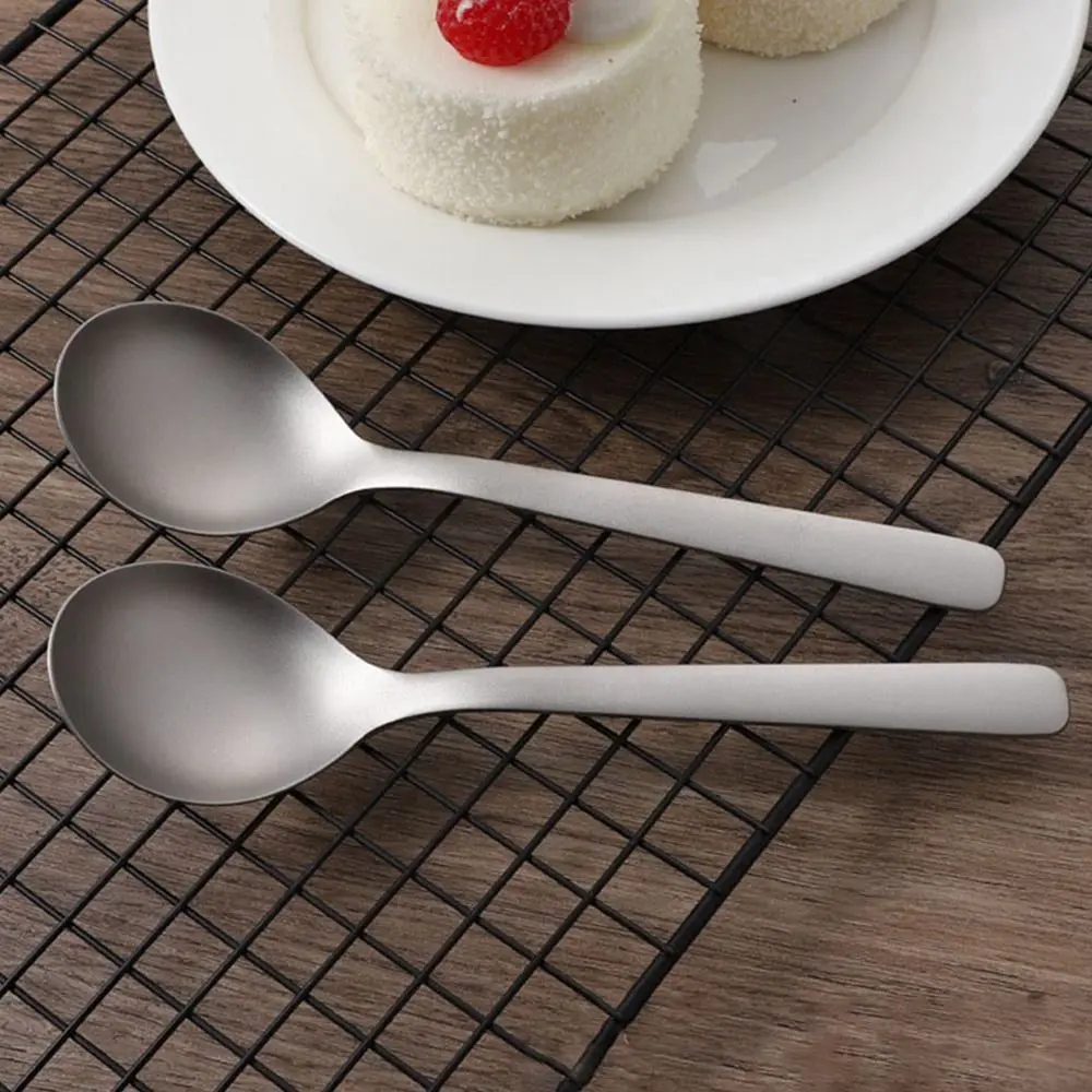 New Portable Titanium Spoon Long Handle Environmental Outdoor Camping Fork Cutlery Fork Chopsticks Outdoor Tool
