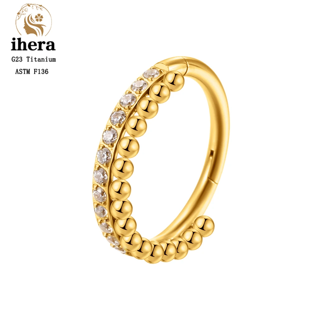 ASTM F136 Titanium Nose Rings Septum Clicker Ring 16G CZ Ear Cartilage Tragus Conch Daith Helix Earrings Hoop Piercing Jewelry image 3