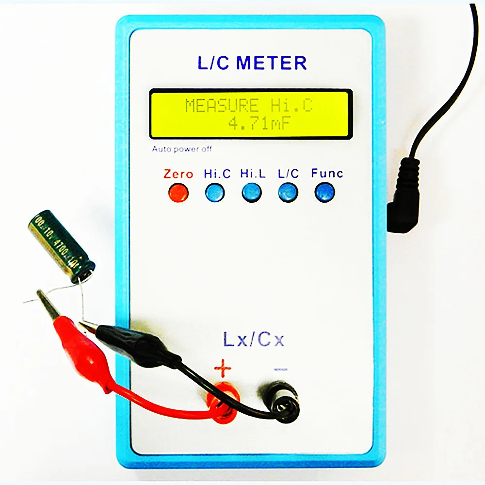 LC200A Handheld L/C Meter Inductance Capacitance Meter Digital Bridge LCR Backlight LCD Display Inductance Capacitance Tester