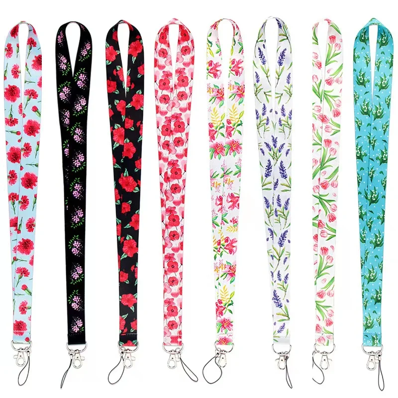 

Wholesale!!! Fresh Fenghua Lanyard Neck Strap for key ID Card Cellphone Straps Badge Holder Hanging Rope Neckband Accessories