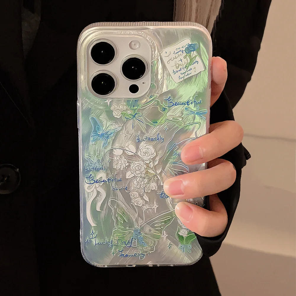 Lily of the valley Case For Iphone 15 14 13 12 11 Pro Max For iphone xs max Case Multicolour Shockproof phone Case
