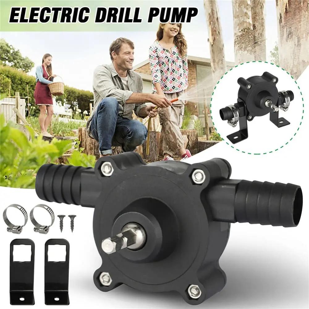 

Hand Electric Drill Drive Self Priming Pump Home Oil Fluid Water Transfer Tools