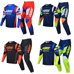 Willbros Motocross koszulka i spodnie zestaw narzędzi MX Combo motor terenowy jazda na rowerze ATV UTV MTB Enduro rower Offroad garnitur