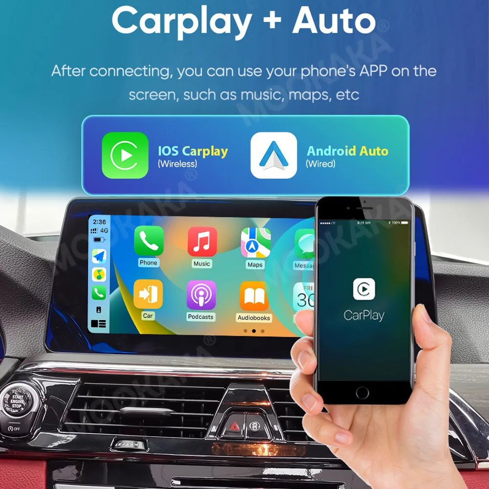 For BMW 7 Series 5 Series 2015-2017 Android Car Radio Multimedia Video Carplay Autoradio Stereo GPS Navigation Head Unit