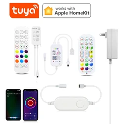 Tuya Smart Life WIFI Controller 12V Zdalny zasilacz Wtyczka Akcesorium Do Taśmy LED Neon SMD 5050 RGB APP Ściemnialna