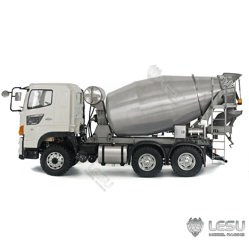 LESU 1/14 6X6 Mixer Truck for Metal RC Concrete Car Wireless Electric Agitating Lorry Model Sounds Lights Toys Th20594 