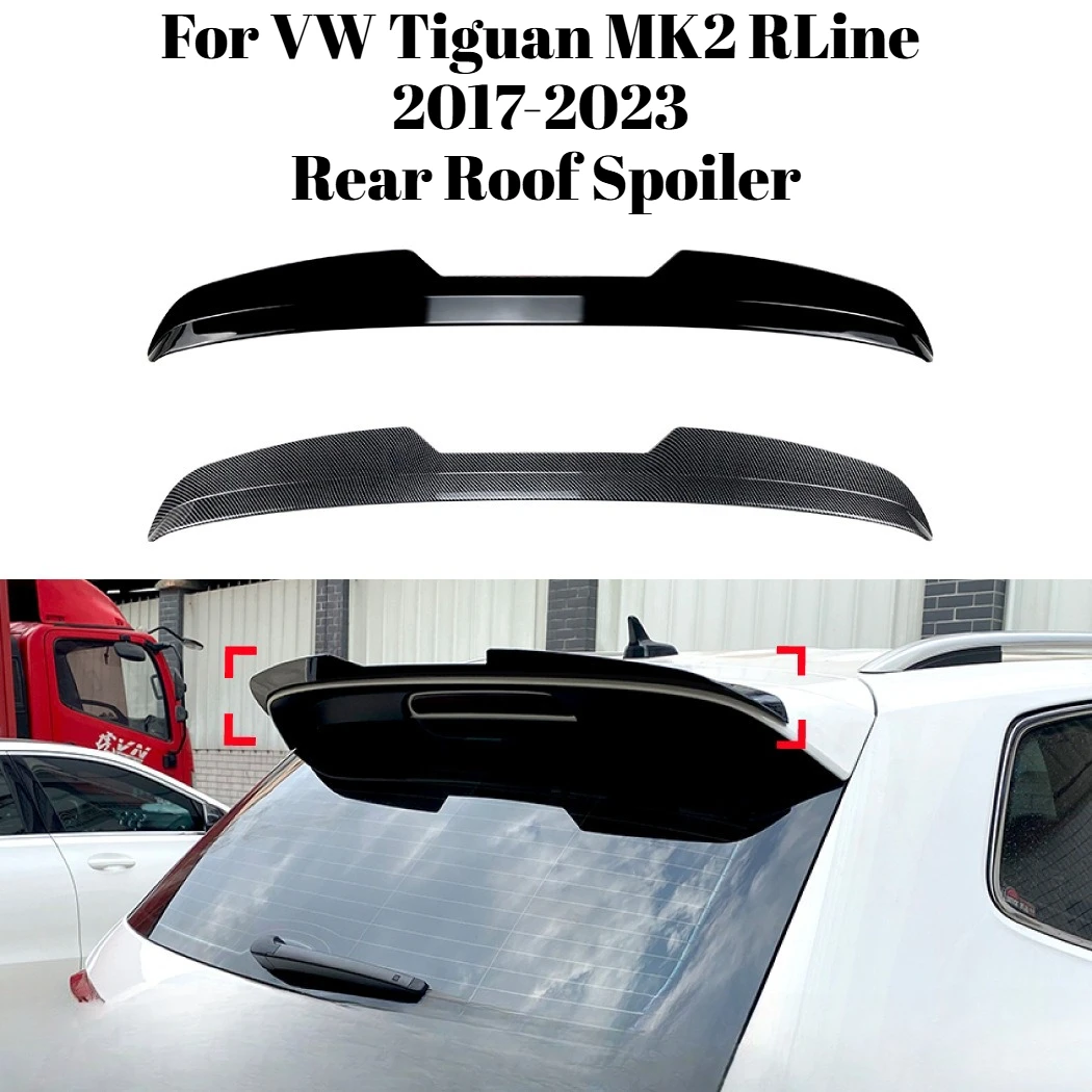 For Volkswagen Tiguan MK2 R-Line 17-23 Car Rear Roof Spoiler Tail Wing Lip Diffuser Exterior Modification Auto Accessories Parts