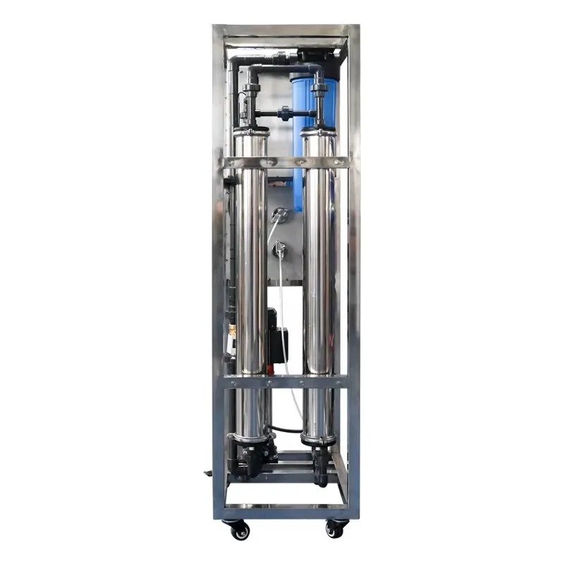 Industrial Integrated Reverse Osmosis Water Treatment Plant 500LPH Skid Mounted Multi-Stage Pre-Filtration PLC Control
