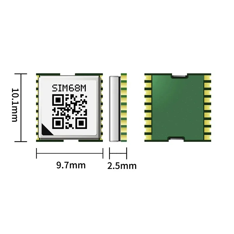 SIMCOM – module de navigation SIM68M, haute performance, GNSS fiable, type GPS/GLONASS/Galileo SMT, avec moteur de navigation haute sensibilité MTK