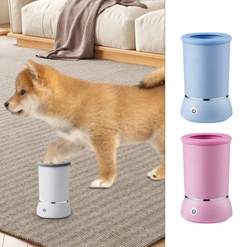 

Dog Paw Automatic Cleaner Pet Dog Foot Washer Cleaner Cup Foot Washing Cup Cats Dogs Quickly Wash USB Charging For dog cats