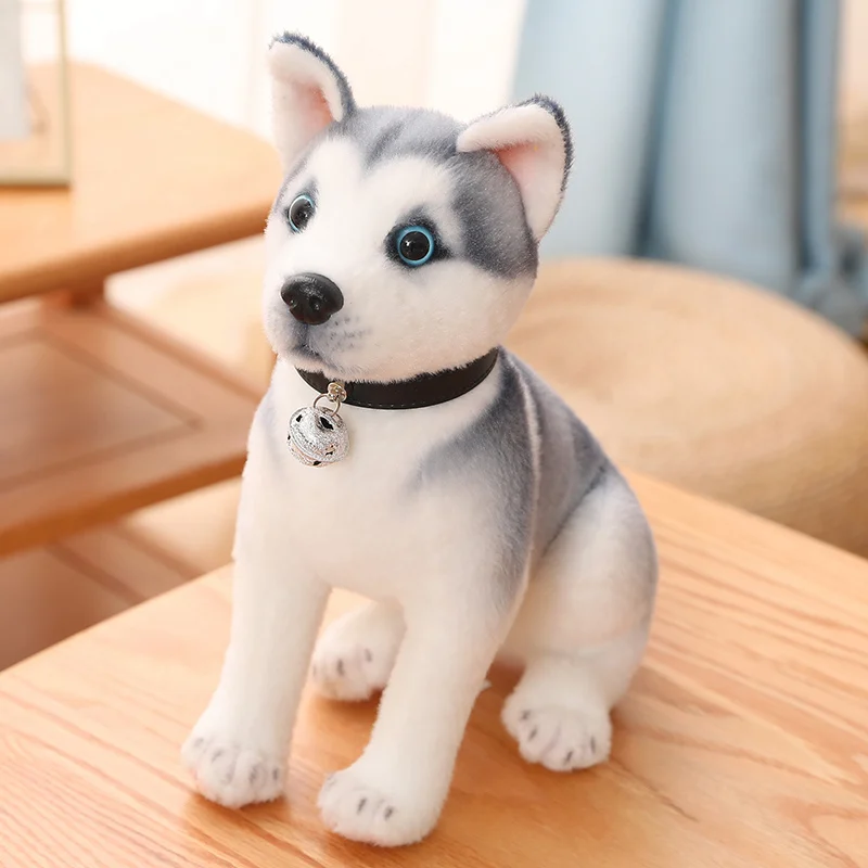 25/30CM Simulation Husky Dog Plush Toy Wolf Soft Stuffed Animal Cute Plush Kawaii Children Doll Fluffy Birthday Gift Child Boy