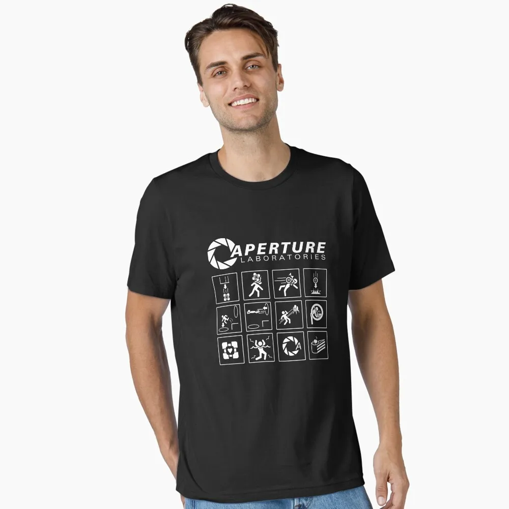 Aperture Science Labs Portal Game Casual T-Shirt Men's and Women's Luxury Brand Top