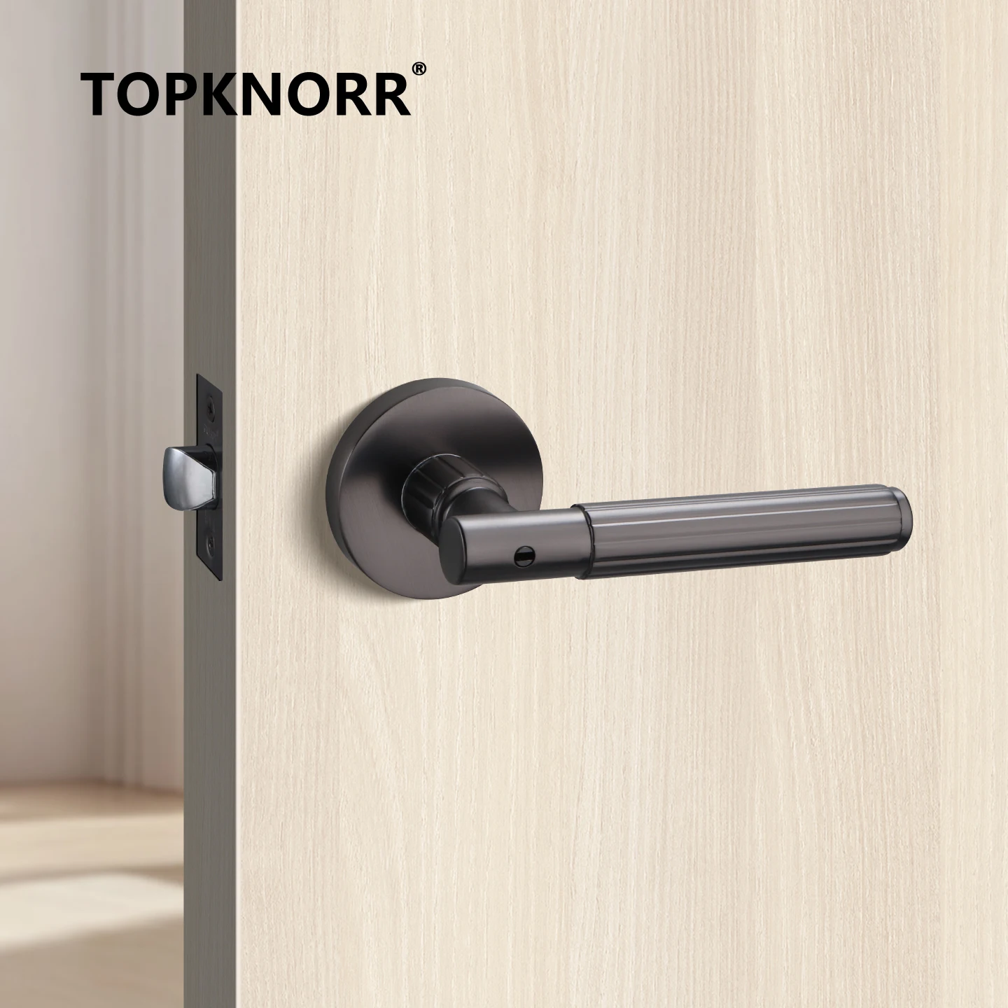 

Bedroom Door Lock Silent Room Door Lock Indoor Wooden Door Household Bathroom Door Handle Locks Handles Interior Black Home Knob