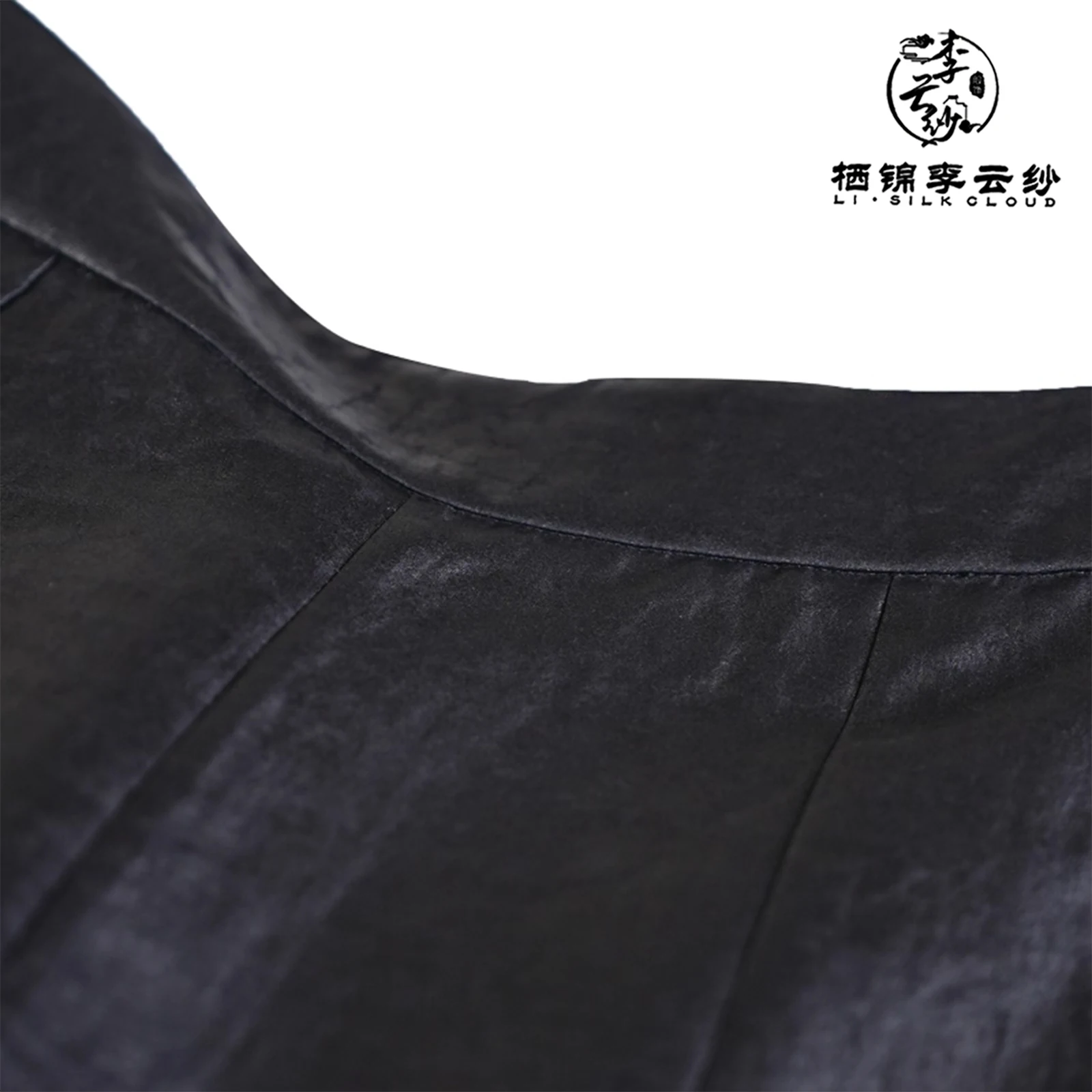 LI SILK CLOUD xiangyunsha 바지 - 부드러운 피부 친화적인 소재, 클래식한 동양 바지 광둥 블랙 펄 광둥 거즈