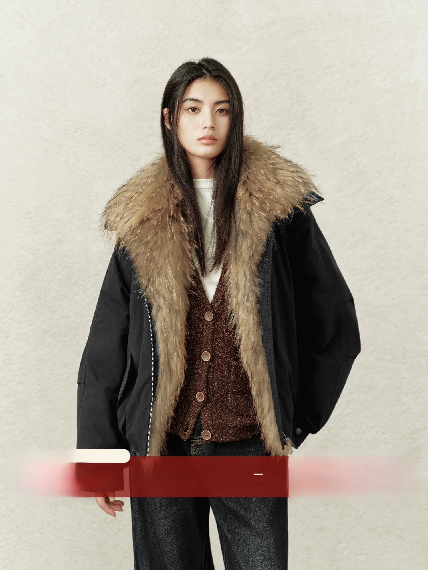 

Утепленная черная женская зимняя свободная куртка-пуховик с длинными рукавами на молнии, теплая, простая, в стиле кэжуал