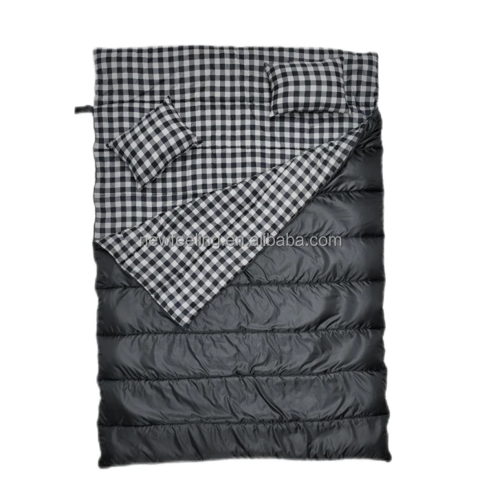 

Wholesale Outdoor Twin Sleeping Bag for Adults Couple Family Lightweight Separatable Sleeping Bed for Camp and Trekking