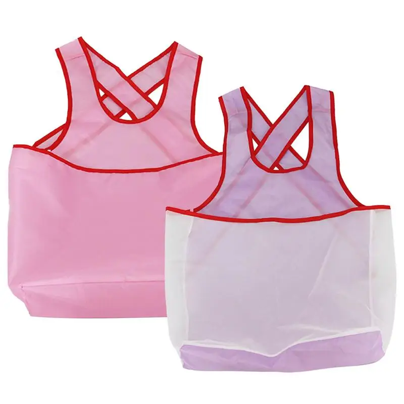 Sleeveless Laundry Apron Women Gifts Portable Cross design Comfortable Drying Clothes Organizer Waterproof Bib