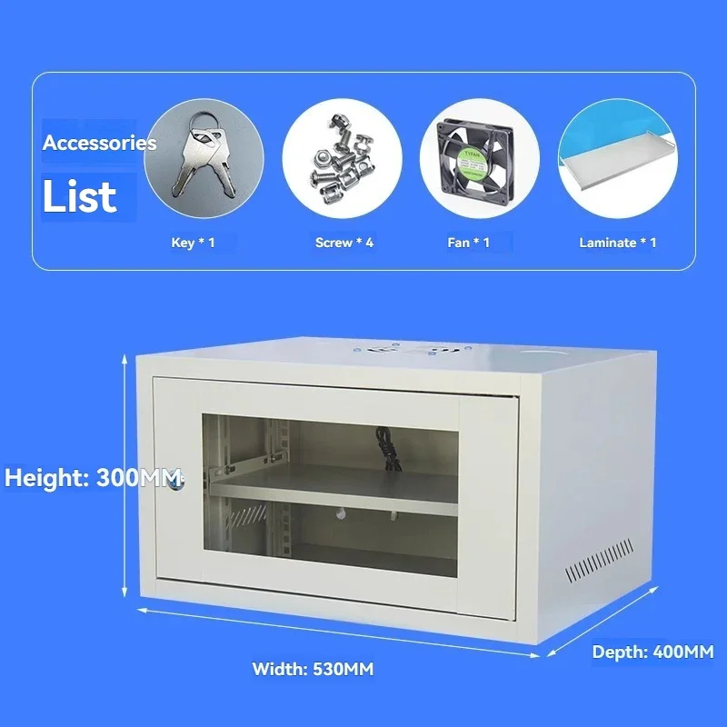 New Network Cabinet Audio Monitoring and Switching Model Weak Current Computer Room Wall Mounted Computer Box
