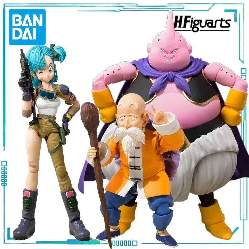 BANDAI genuino S. H. Figuarts serie juguetes móviles Dragon Ball serie Bulma, el demonio Buo, la tortuga juguetes terminados inmortales