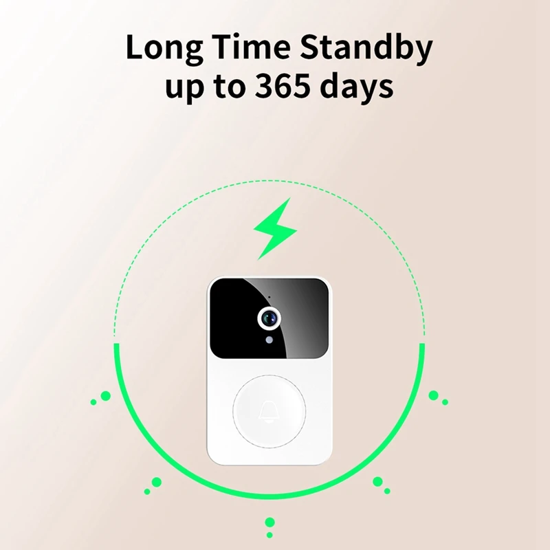 ZIZI X9 Wireless Visual Doorbell Intelligent Household Ringing Visual Call Variable Voice Intercom Real-Time Viewing Reminder