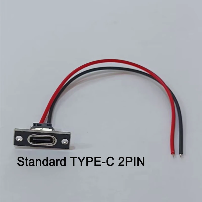 TYPE-C 2Pin Female Socket With Fixed Board Cable USB ConnectorC Port Small Electrical Appliance DIY Modification Charging Cable - view 5