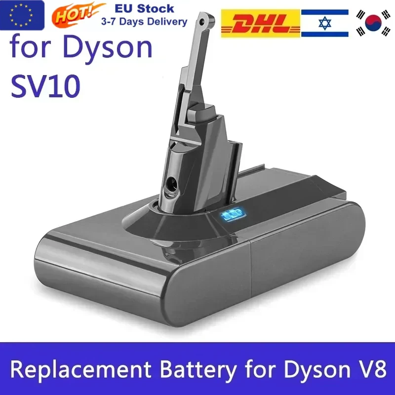 Per Dyson V8 21.6V 9800Ah Batteria di Ricambio Assoluto V8 Animale Li-Ion SV10 Serie di Aspirapolvere Batterie Ricaricabili