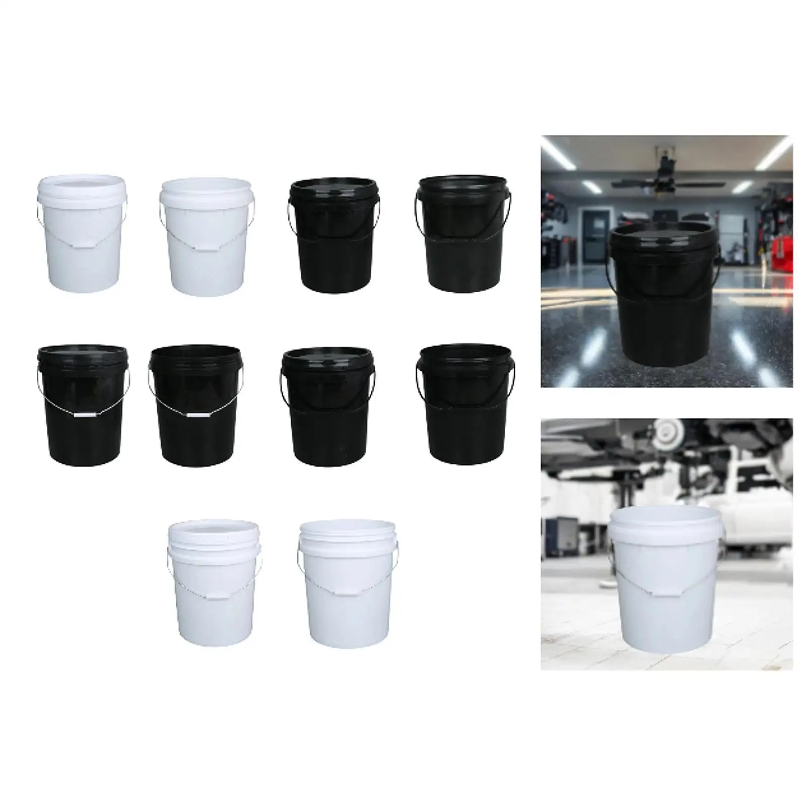 Paint Storage Can Bucketed Portable with Handle Painting Storage Container for Varnish Solvents Transport DIY Art Supply Home