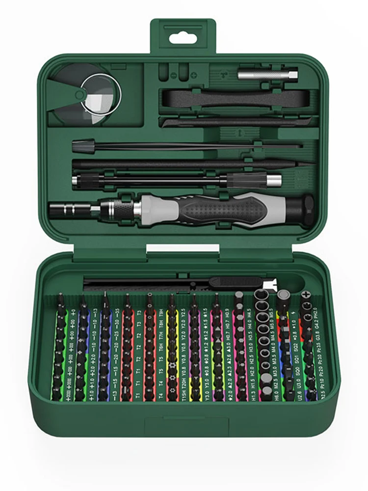 

132pcs Precision Screwdriver Combination Set Multifunction Screw Magnet Bits Box Computer Mobile Phone Repair Tool