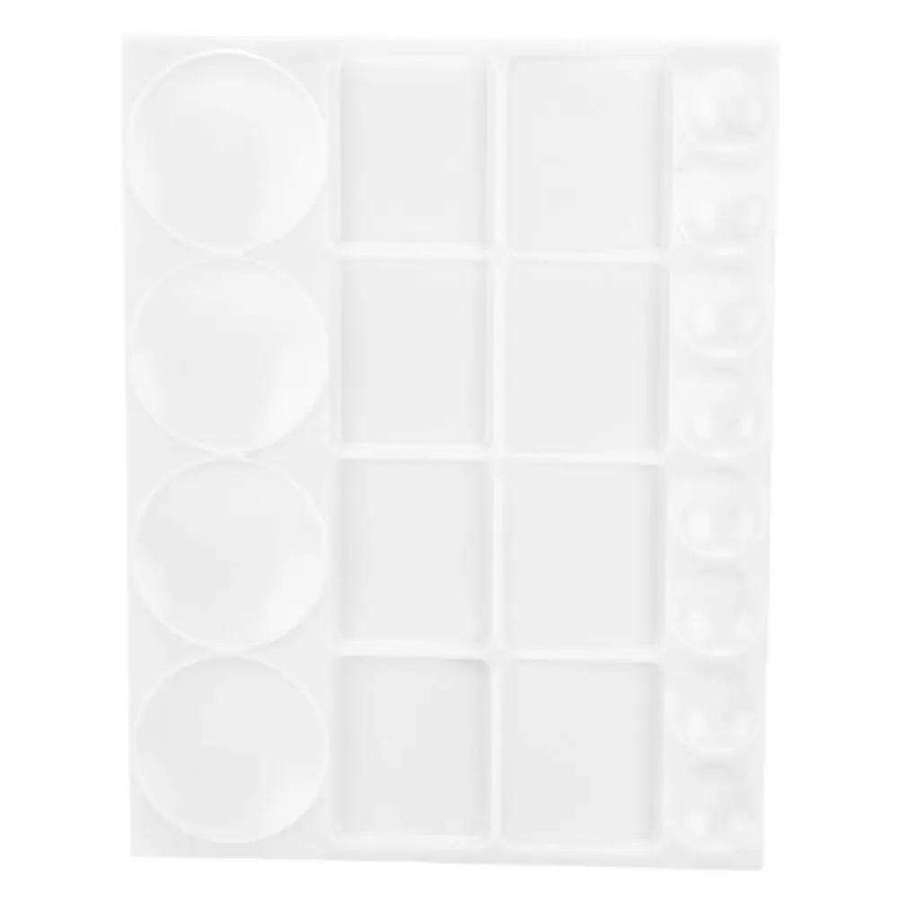 

Plastic Palette Paint Pallet Clear Bulk Tray Multifunction Mixing Watercolor Lightweight SpaceSaving Practical Painting