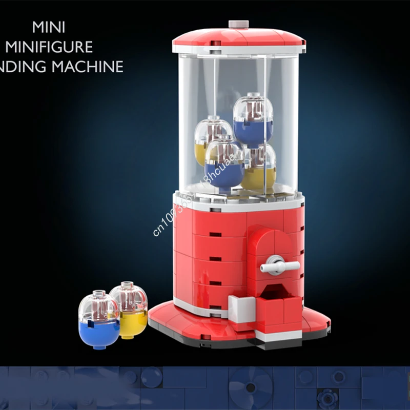 

107pcs MOC Mini Minifigure Vending Machine Model Building blocks Kids creative DIY toys idea Christmas gifts