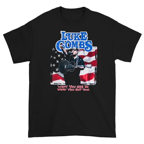 Luke Combs Merch T-shirt Men Short Sleeve Tee Unisex Tops Clothes Causal Female Y2K Tops