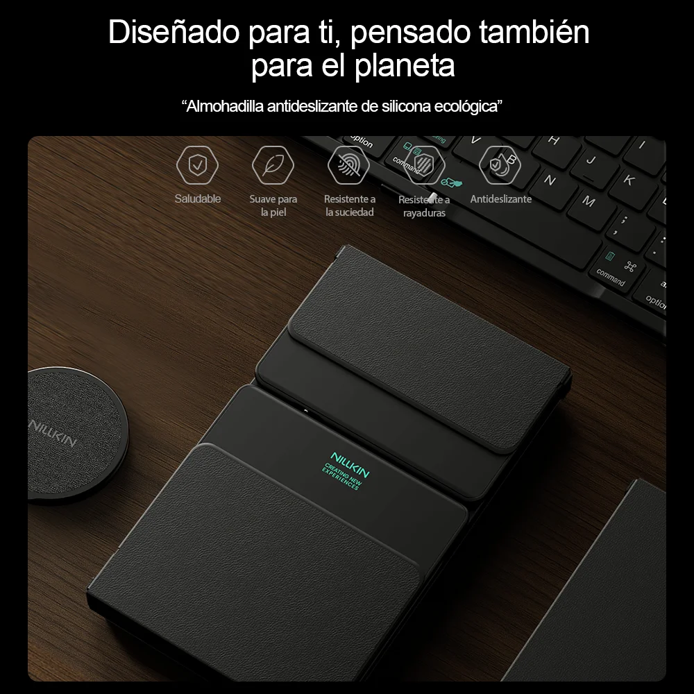 NILLKIN Mini Folding Wireless Bluetooth Keyboard Spanish Arabic German with Touchpad for PC Mac Smartphone Windows Android IOS
